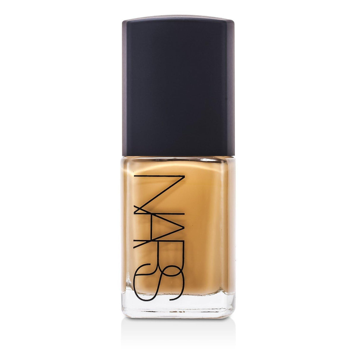 NARS Sheer Glow Foundation Stromboli pump top enables precise application.