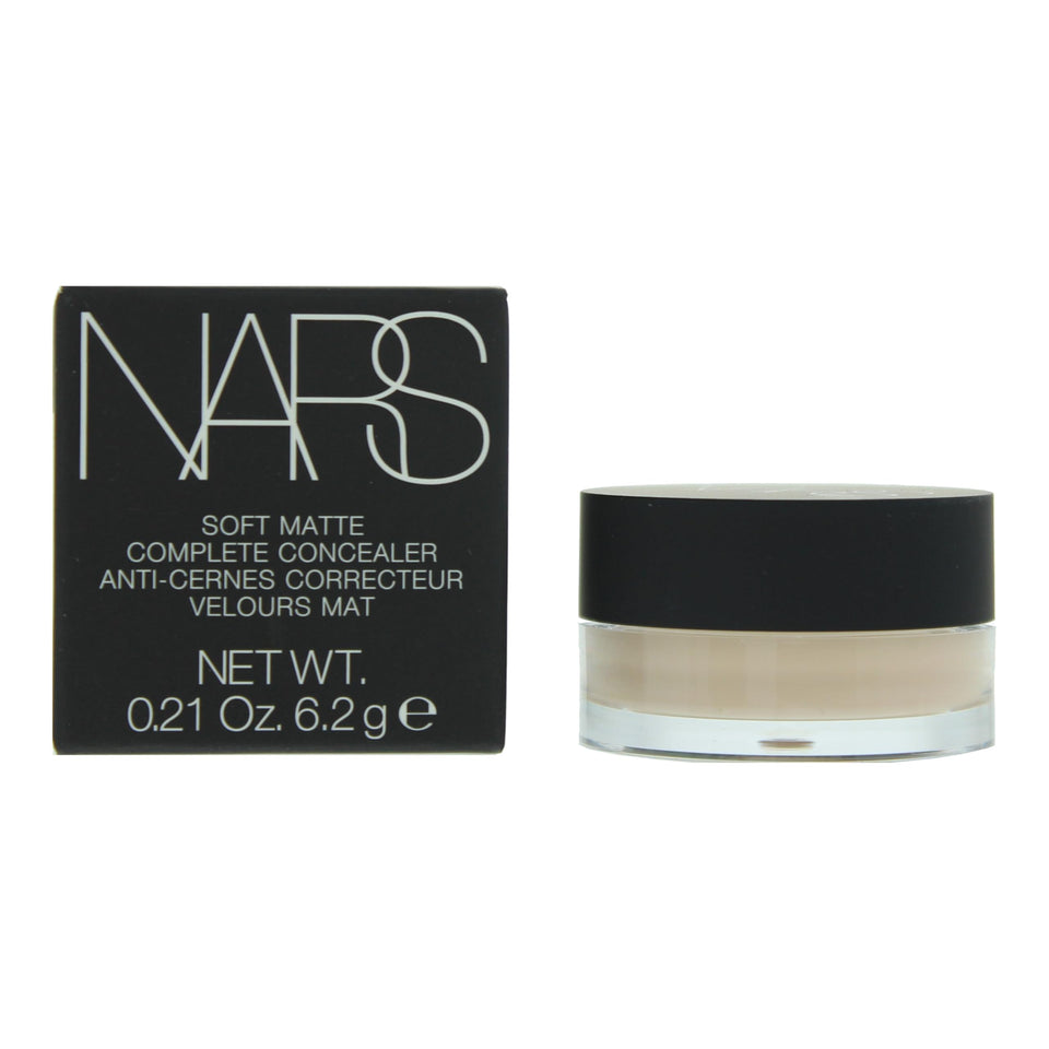 NARS Soft Matte Complete Concealer Chantilly swatches for fair skin with neutral undertones, precision coverage