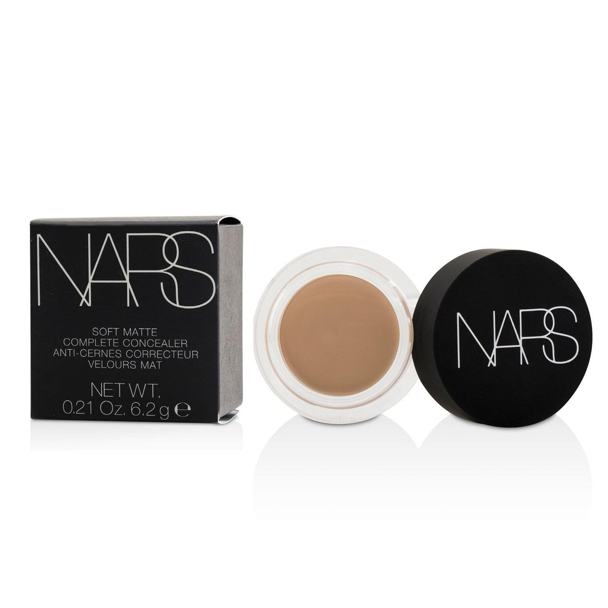 NARS Soft Matte Complete Concealer packaging shown for quick, on-the-go coverage.