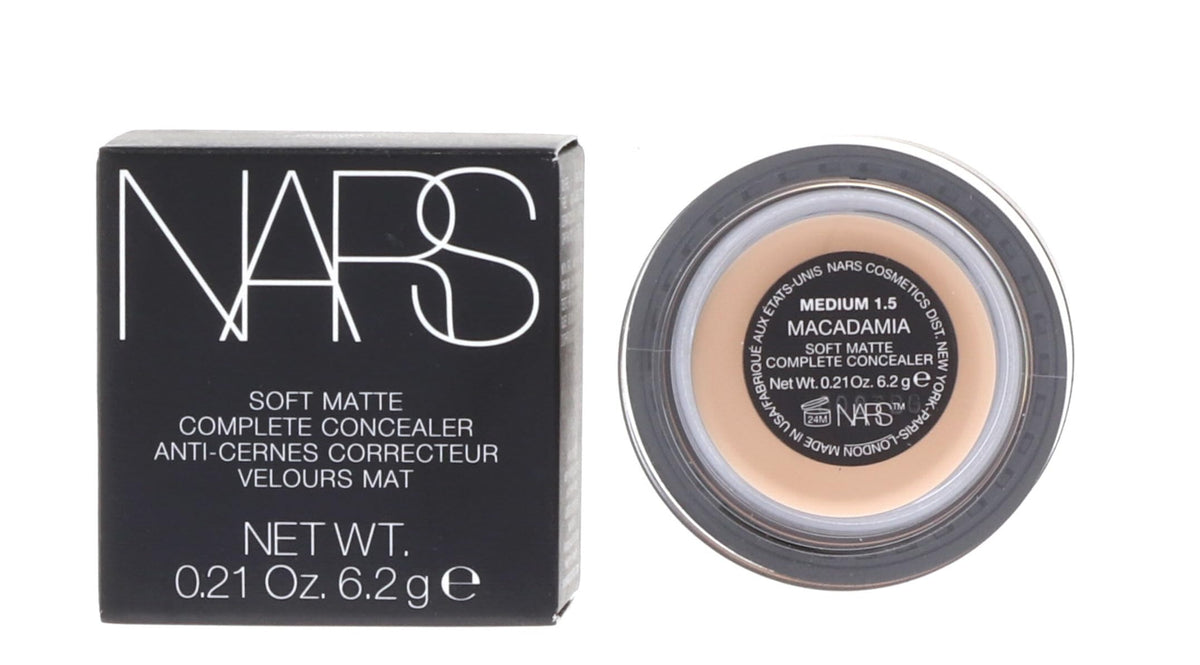 NARS Soft Matte Concealer Macadamia blended with a brush for seamless finish.