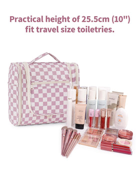 Narwey checkered bag with side pockets for quick grab-and-go storage.