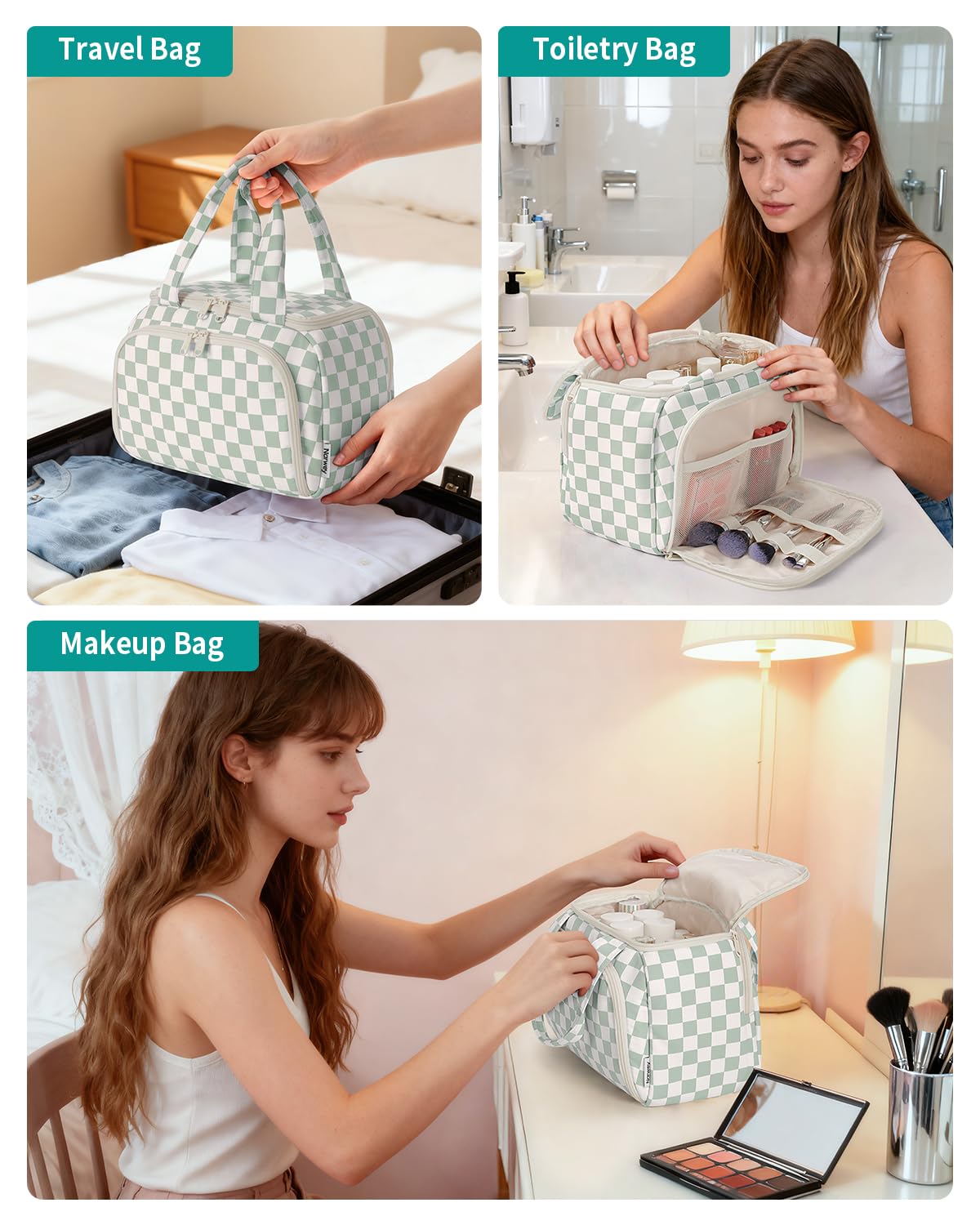 Narwey sturdy handle and smooth zippers for reliable everyday use