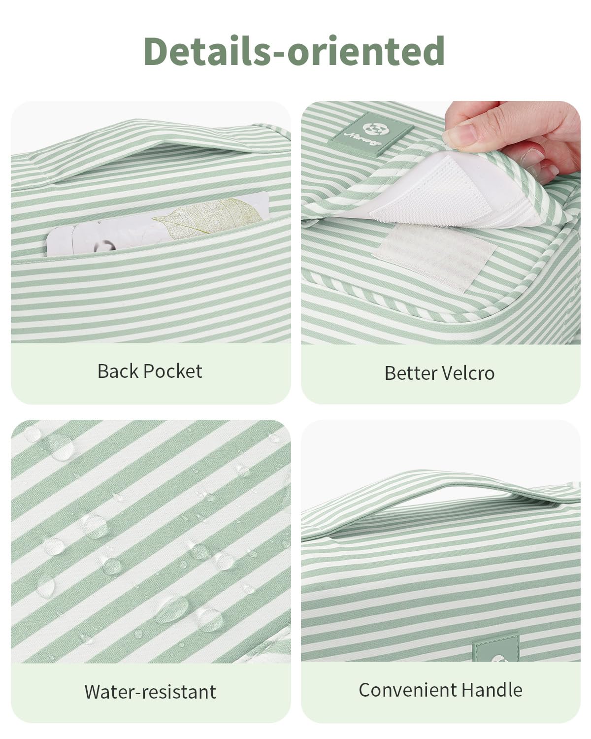 Narwey durable zipper and Velcro closures ensure secure daily use.