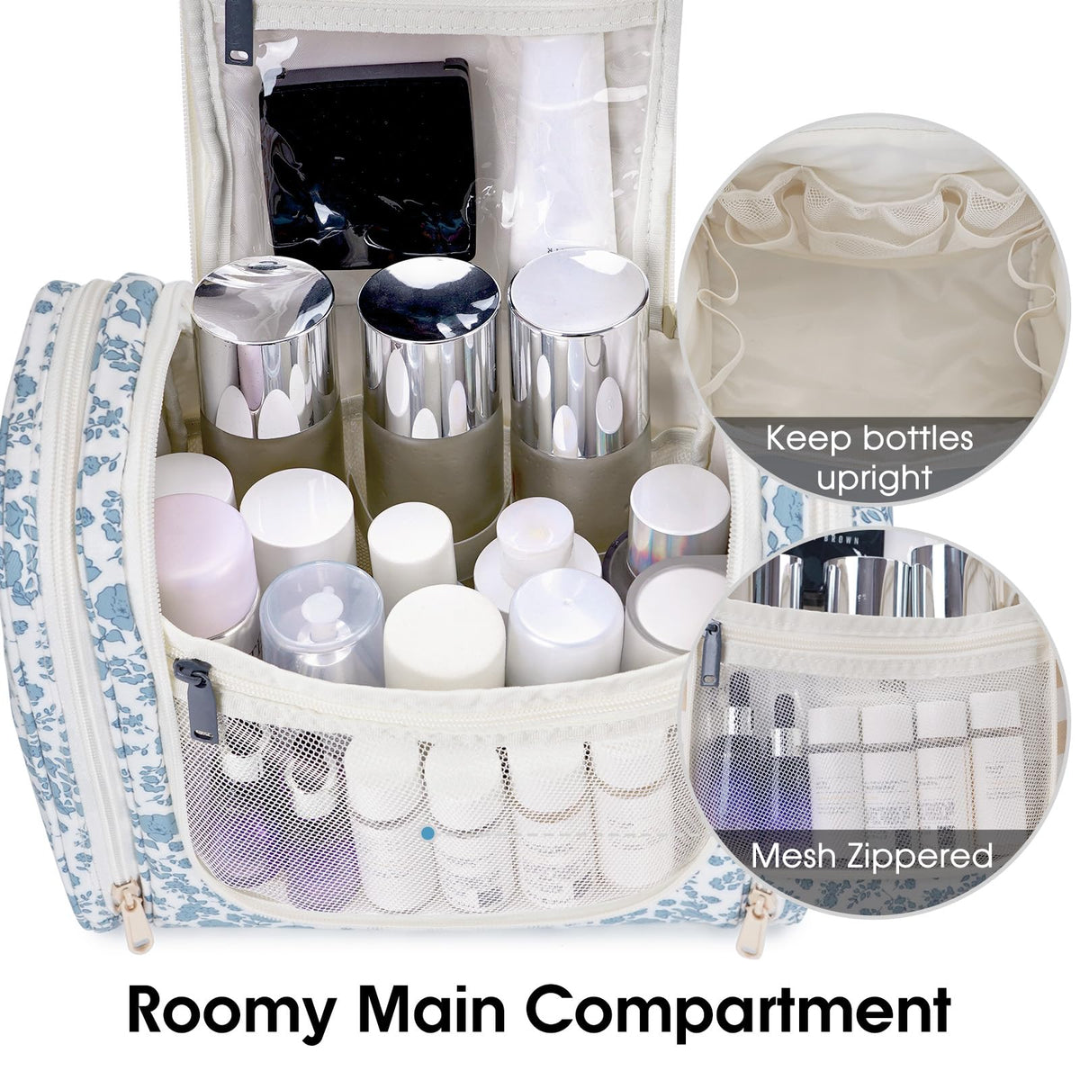 Narwey dustproof, water-resistant fabric protects contents during travel.