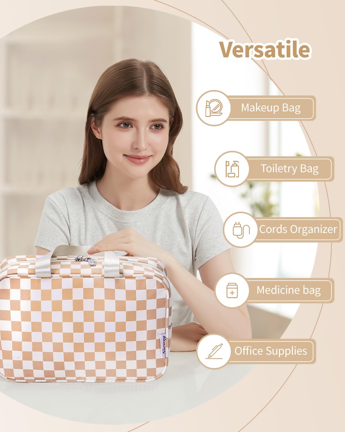 Narwey giftable makeup bag for women.
