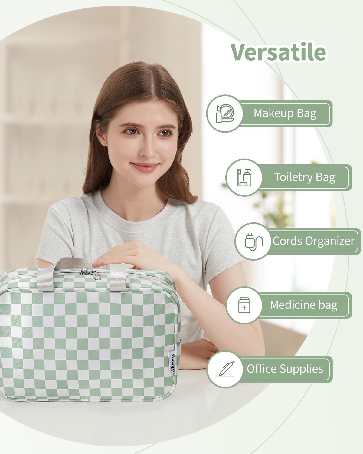 Narwey giftable travel companion for women seeking organized skincare and cosmetics.