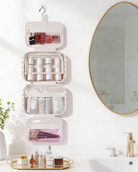 Narwey large capacity design stores full-size bottles and family toiletries