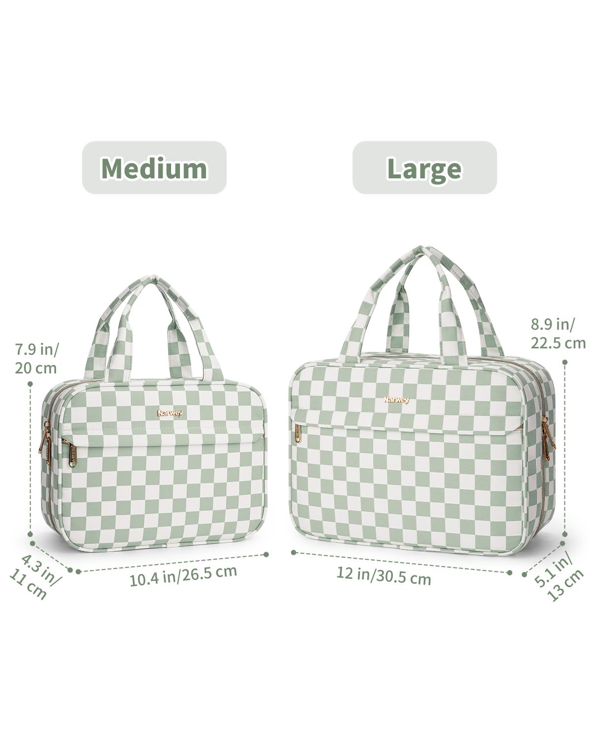 Narwey bag shows mesh pockets for quick access to toiletries during travel