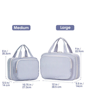 Narwey large-capacity toiletry bag with multiple compartments for organization.