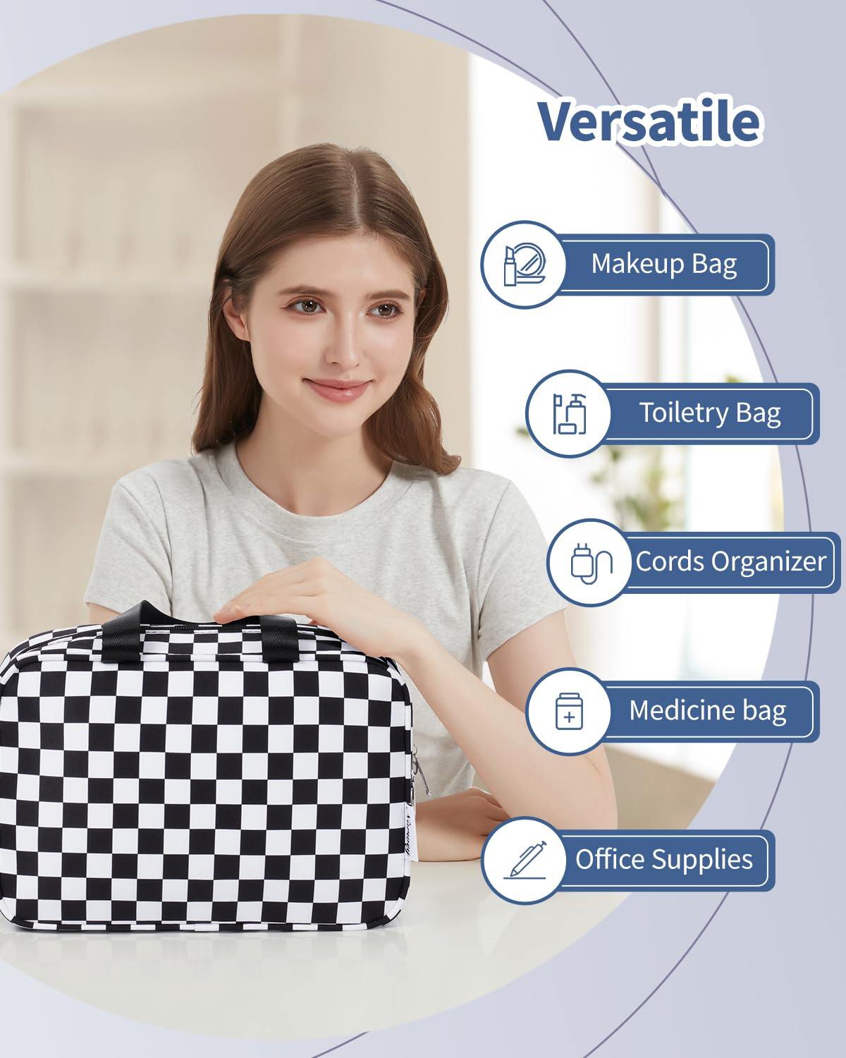 Narwey bag on a travel setup demonstrates versatile use
