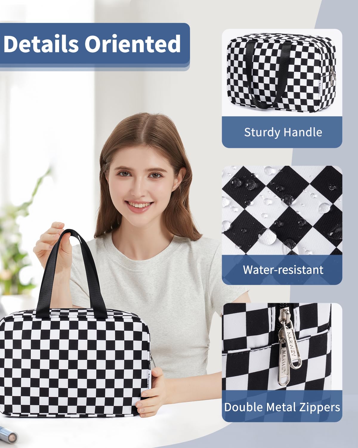 Narwey zipper and fabric close-up highlights quality and resilience