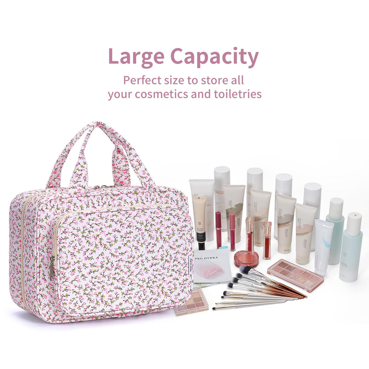 Narwey multi-pocket design keeps items upright and easy to grab