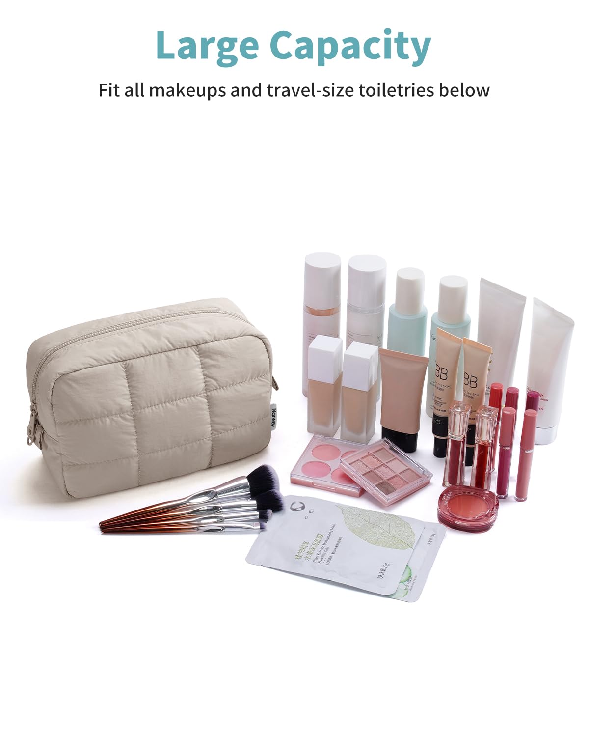 Narwey bag ready for travel use, lightweight and roomy for essentials.