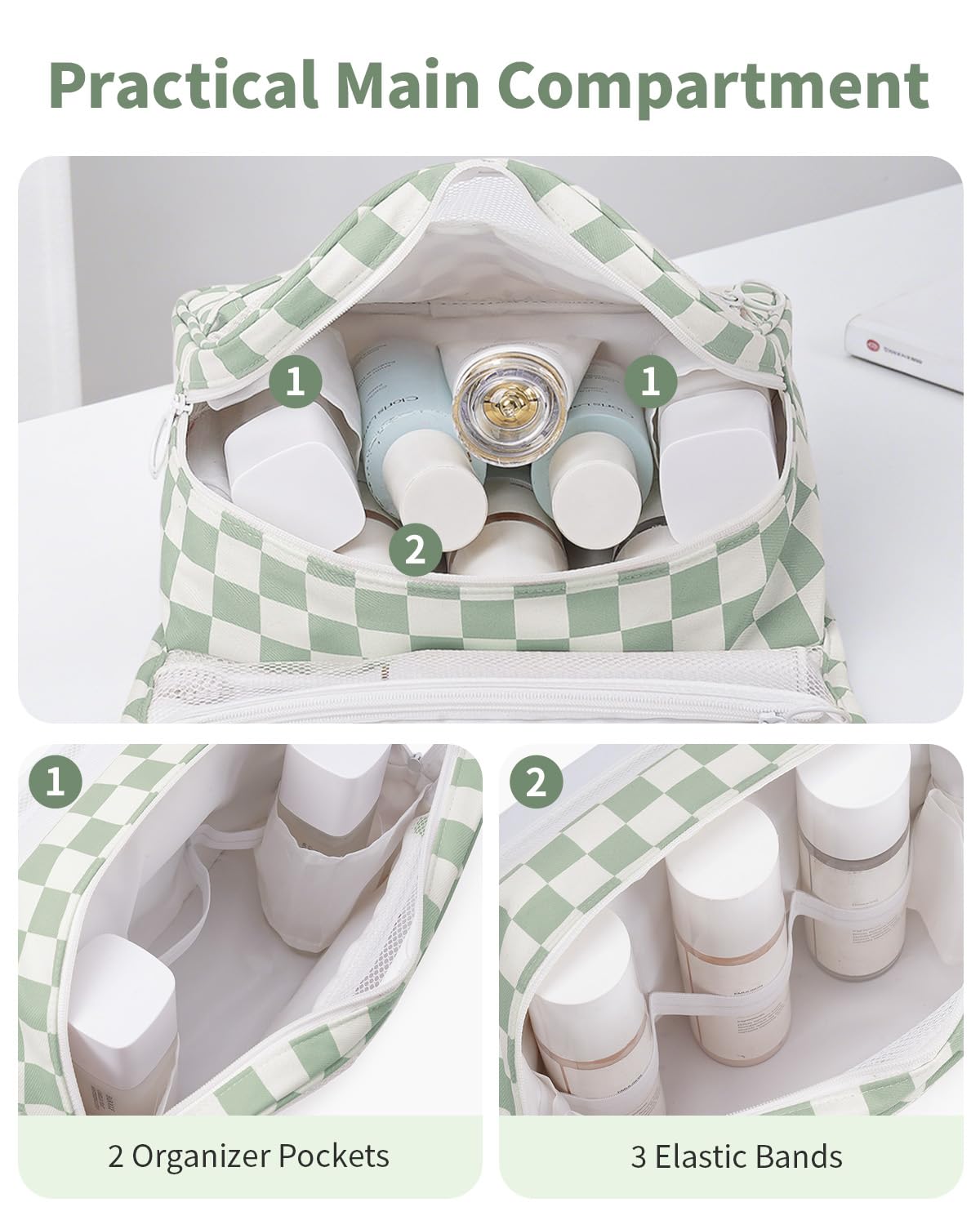 Clear PVC pocket in Narwey bag for quick access