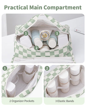 Clear PVC pocket in Narwey bag for quick access