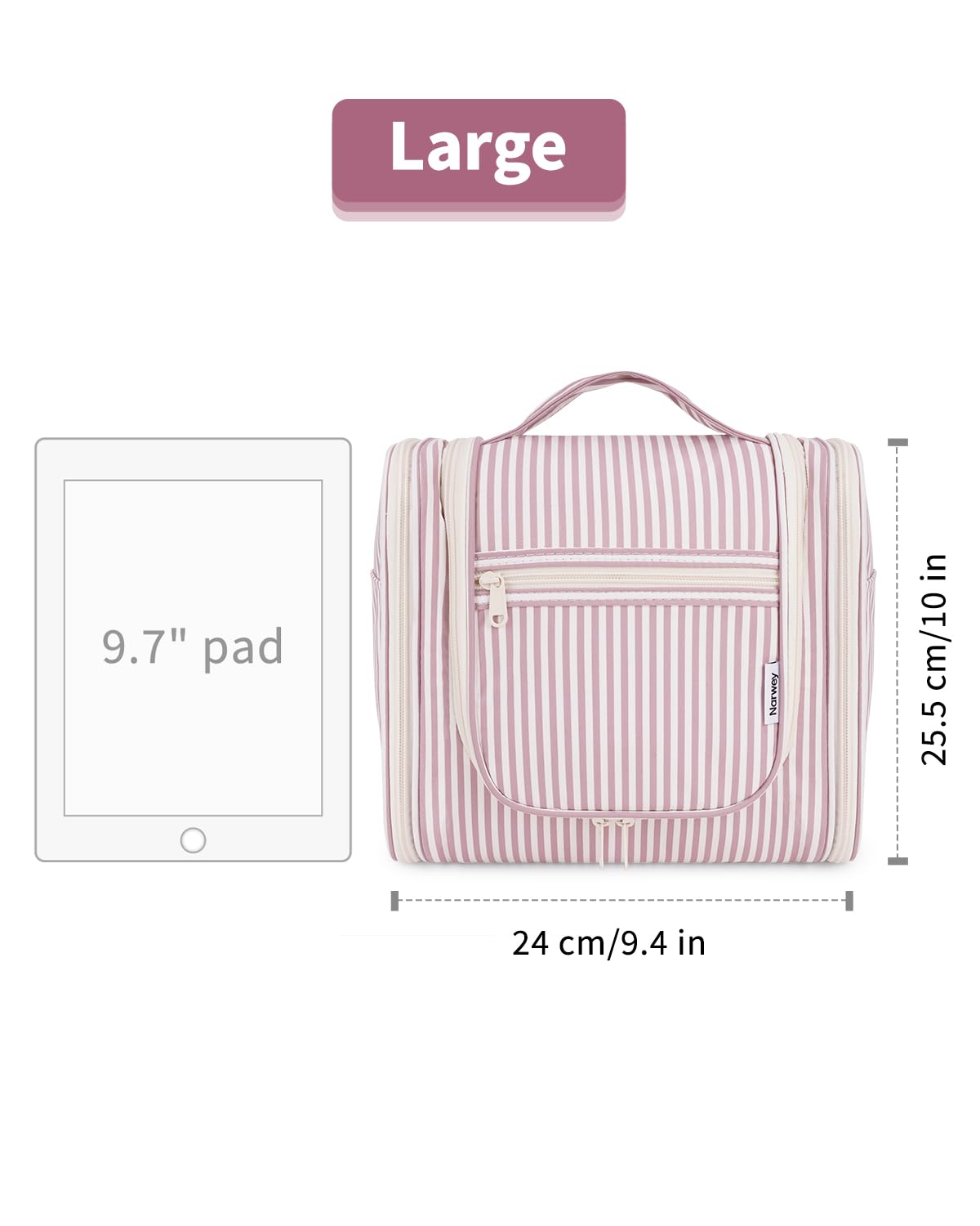 Narwey striped water-resistant fabric protects gear during travel