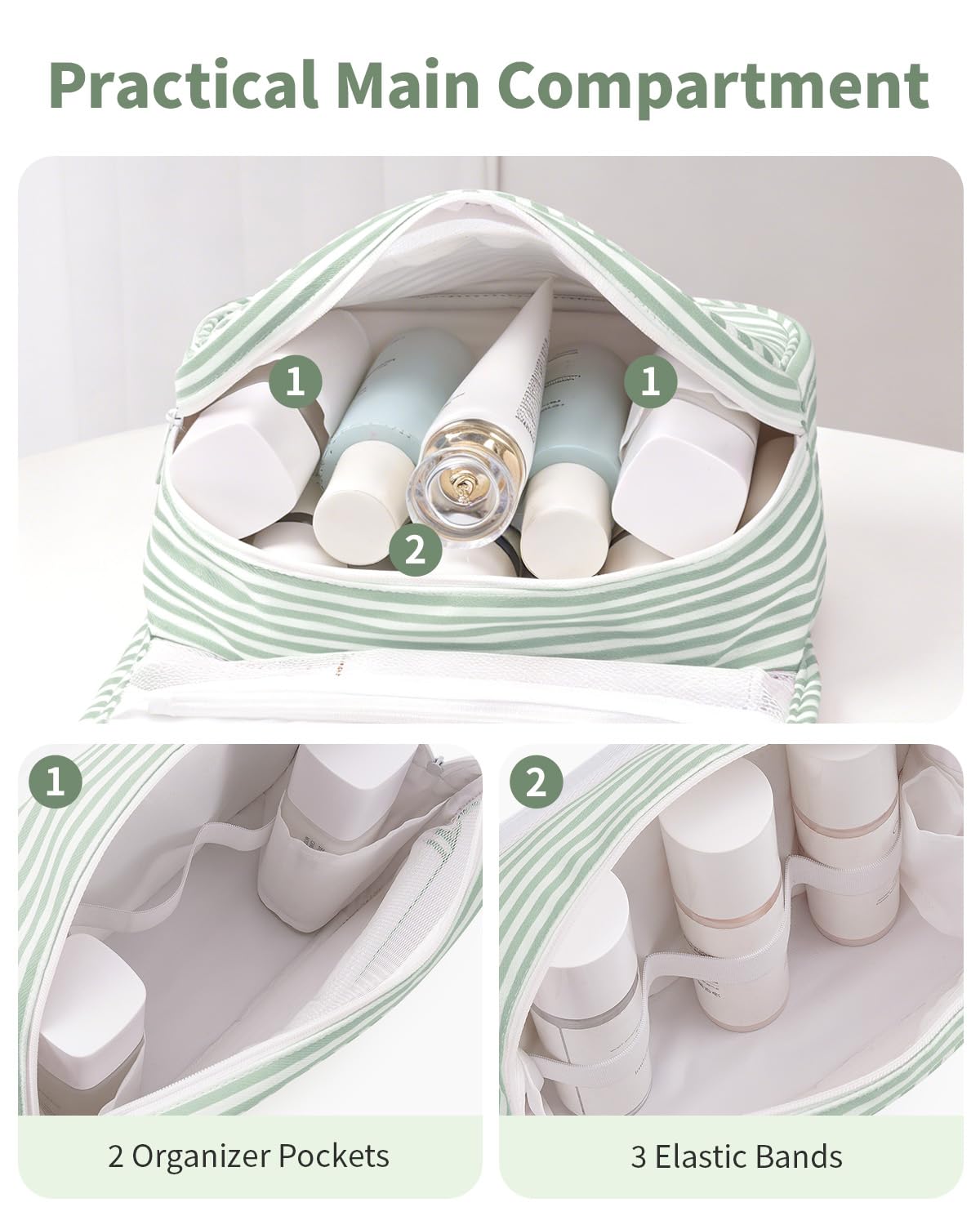 Narwey water-resistant fabric protects contents from spills on the go.