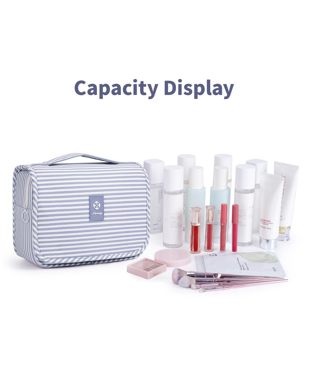 Narwey water resistant material protects contents during travel and daily use.
