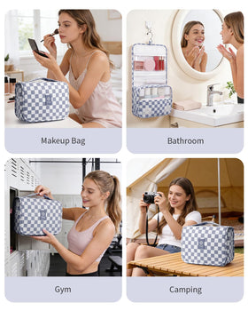 Narwey travel bag used as gym or daily makeup organizer, versatile.