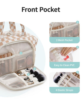 Narwey travel bag back PVC pocket protects belongings from leaks and moisture.