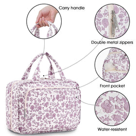 Narwey dusty pink floral design highlights style and personal care routine