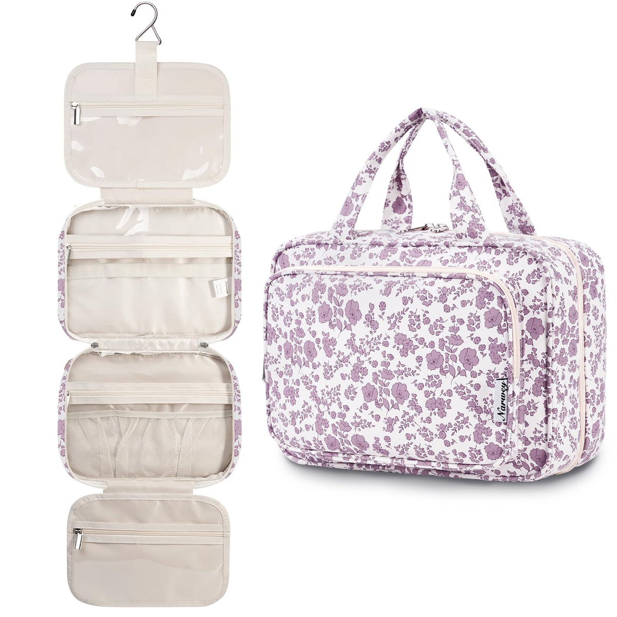 Narwey large toiletry organizer ideal for trips, gym, or camping