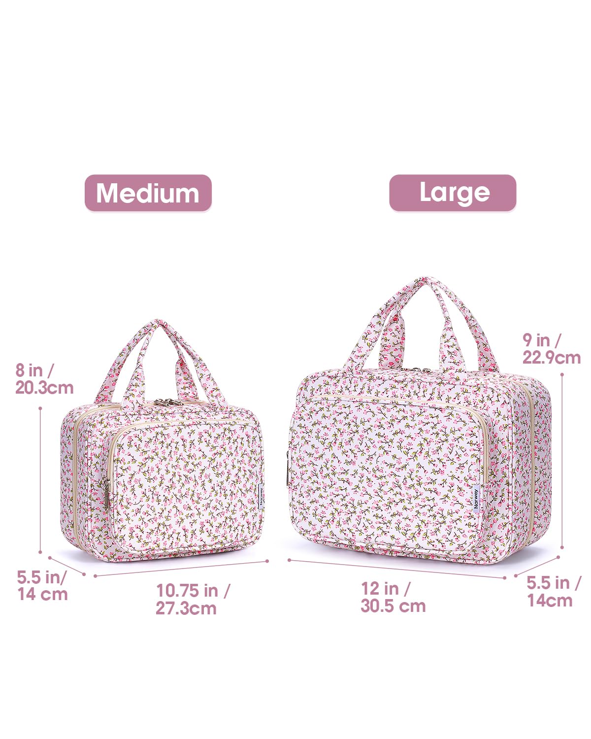 Narwey large capacity interior showing four compartments for full-size items