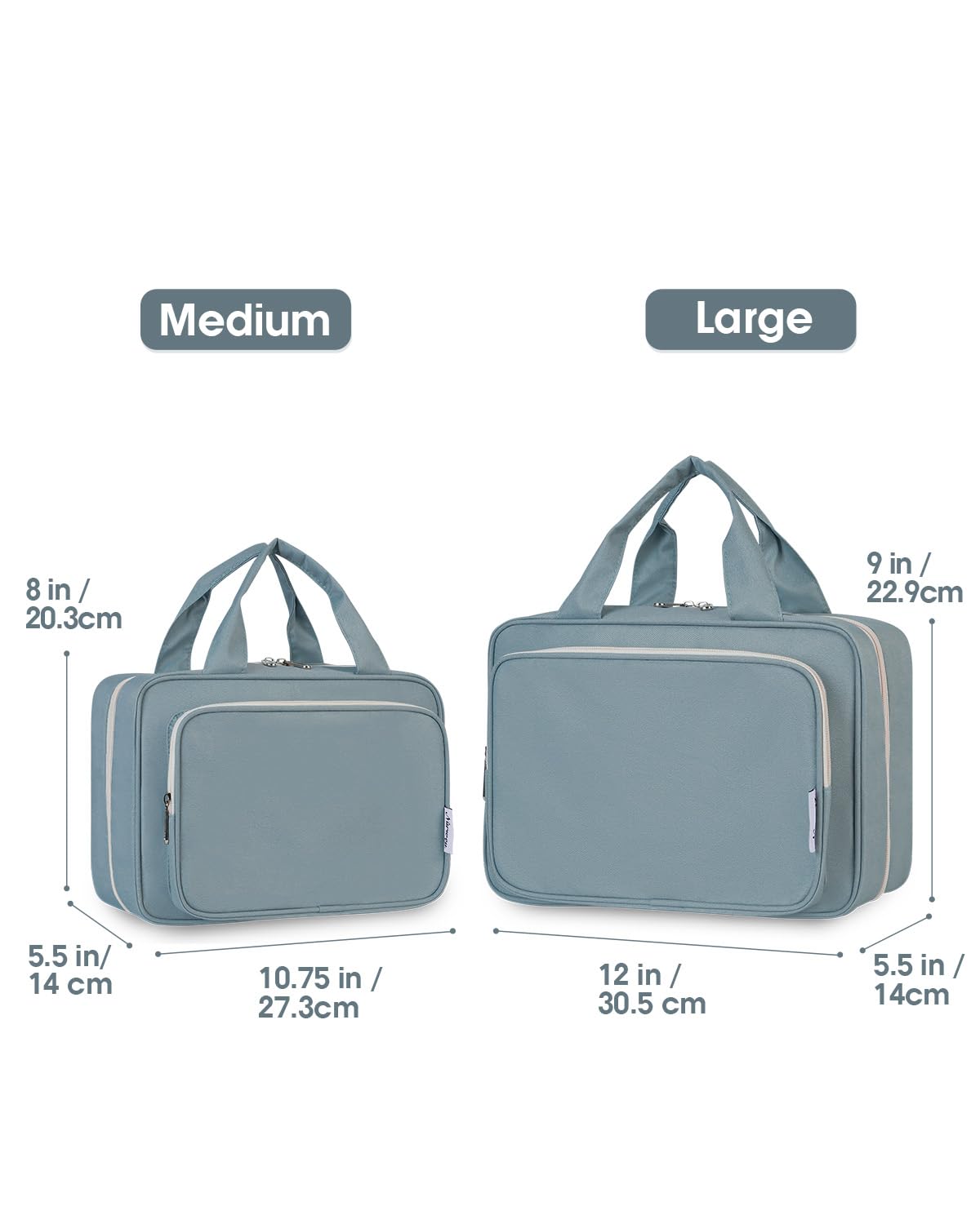Narwey large toiletry bag compartments with mesh pockets for cosmetics and toiletries