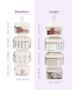 Narwey travel bag large purple hanging hook for convenient overhead storage
