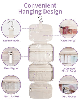 Narwey large-capacity organizer weighs about 16 ounces for portable travel