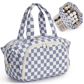 Narwey travel toiletry bag wide-open main compartment for quick access