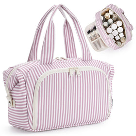Narwey travel toiletry bag wide opening for quick access