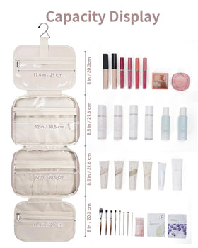 Narwey travel toiletry bag water-resistant exterior and interior for easy cleanup
