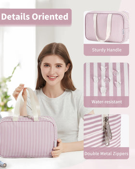 Narwey water resistant fabric protects contents during travel and spills