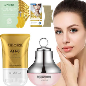 Nascence AH-8 dual-ball roller application boosts absorption for neck and eye care.