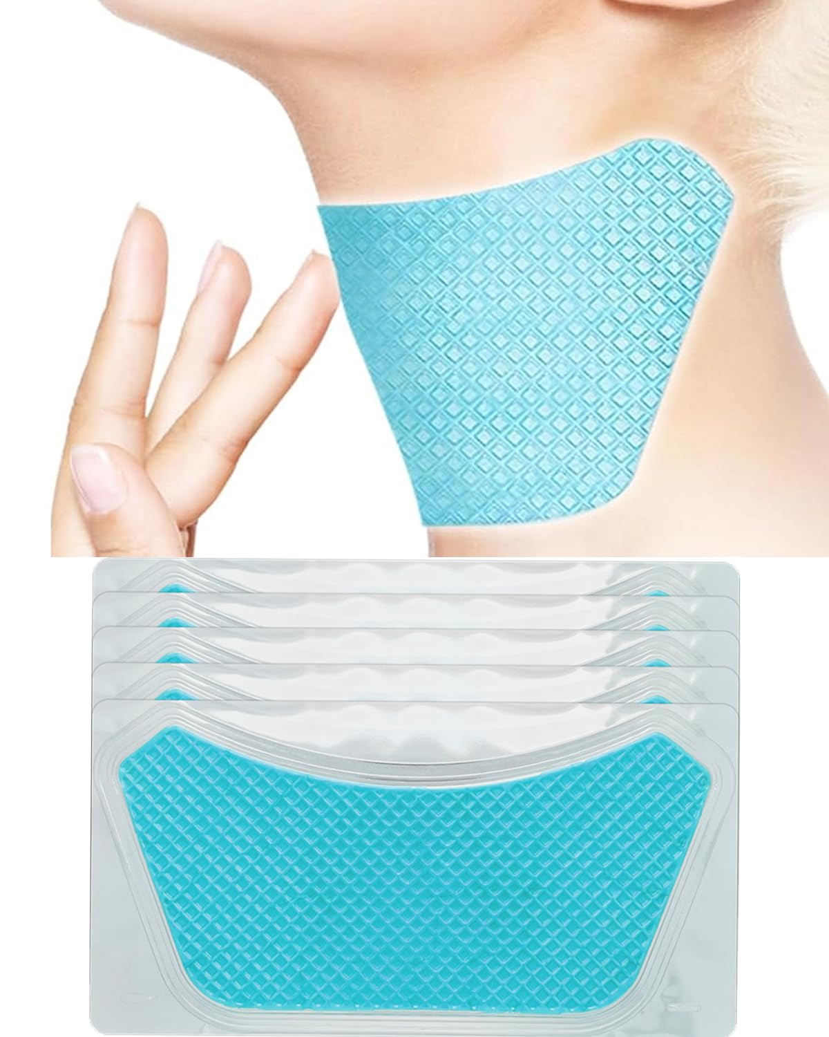 Nascence anti-neck-wrinkle patches pack smooths skin and reduces visible wrinkles.