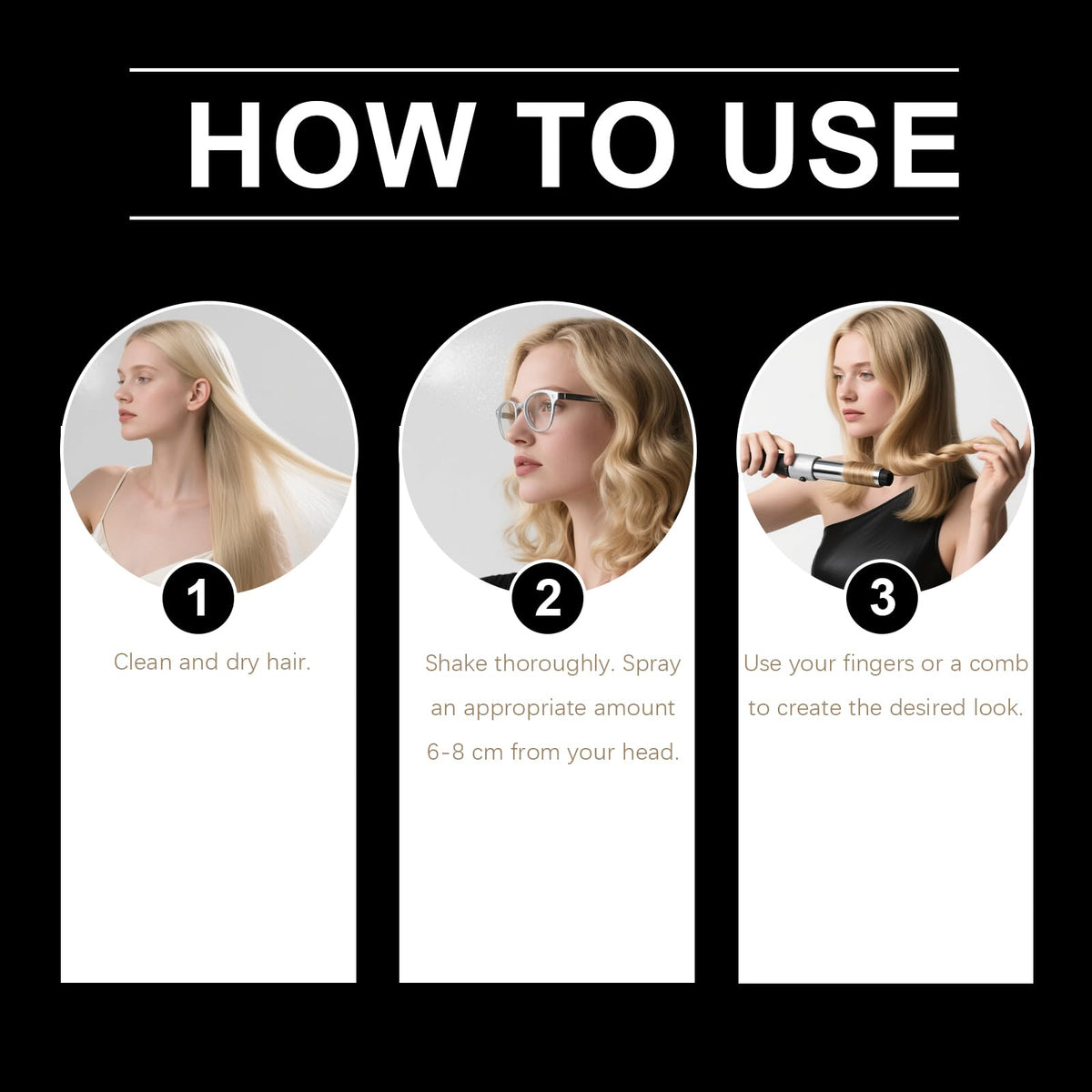 Nascence Sea Salt Spray daily-use formula for easy styling.