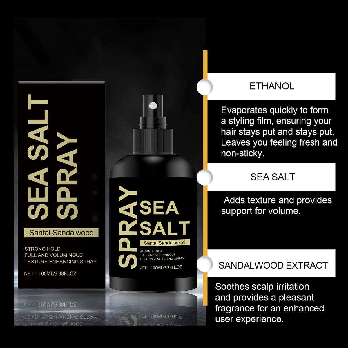 Nascence Sea Salt Spray textured waves create casual, beachy style.