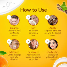 Nasola Kojic Acid Lotion applied to the face for everyday hydration