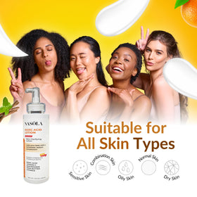 Nasola Kojic Acid Lotion applied to forearm demonstrates quick absorption