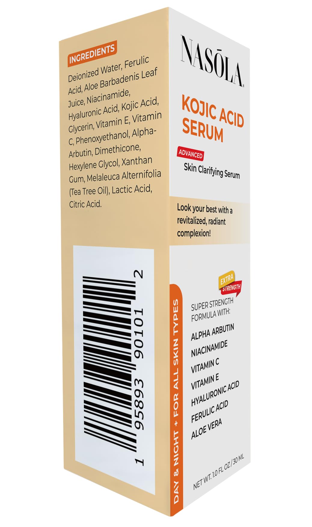 Nasola Kojic Serum spot application proves effective for localized brightening on dark marks.