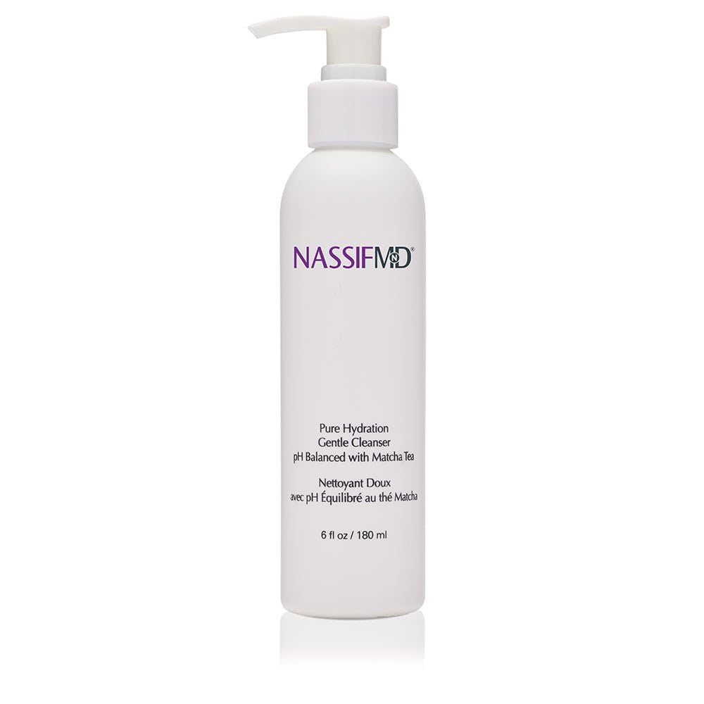NASSIFMD Pure Hydration cleanser bottle shown for gentle cleansing and hydration