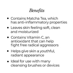 NASSIFMD Pure Hydration cleanser close-up highlights matcha and vitamin C for gentle care