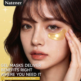 Natener 24K gold under-eye patches with cooling effect for refreshed look