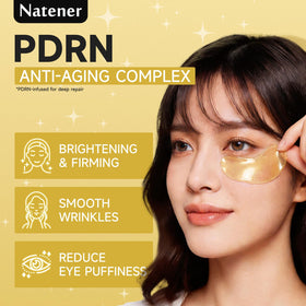 Natener patches with caffeine and kojic acid brightening the under-eye area
