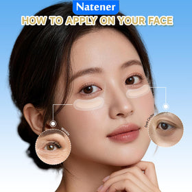 Natener 3D hydration-lock network surrounds the eye with moisture from hyaluronic acid.