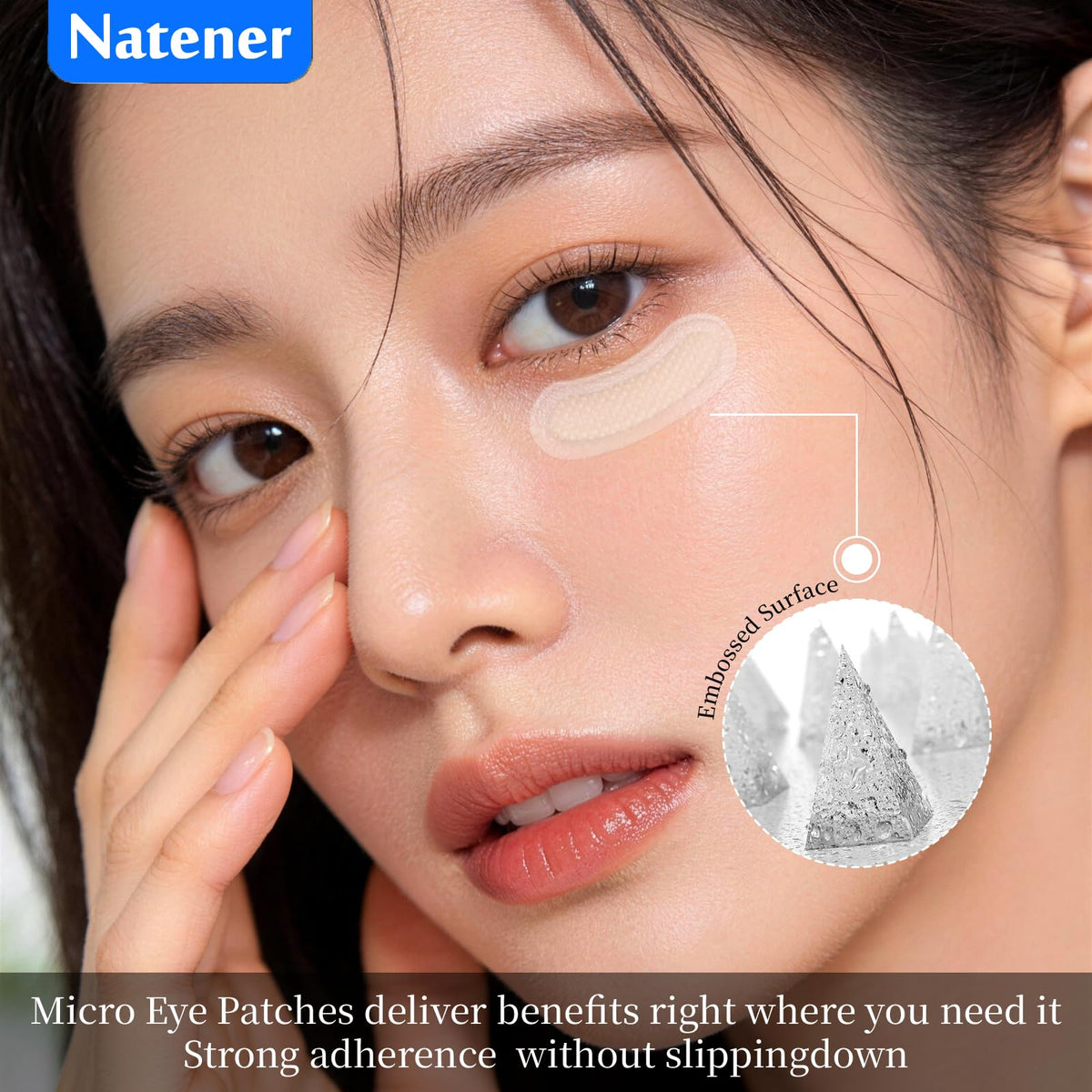 Close-up highlights 1500 300um micro-dart delivery penetrating skin for enhanced active absorption.