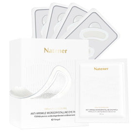 Natener micro eye patches pack front with four pairs for soothing under-eye care and puffiness relief.