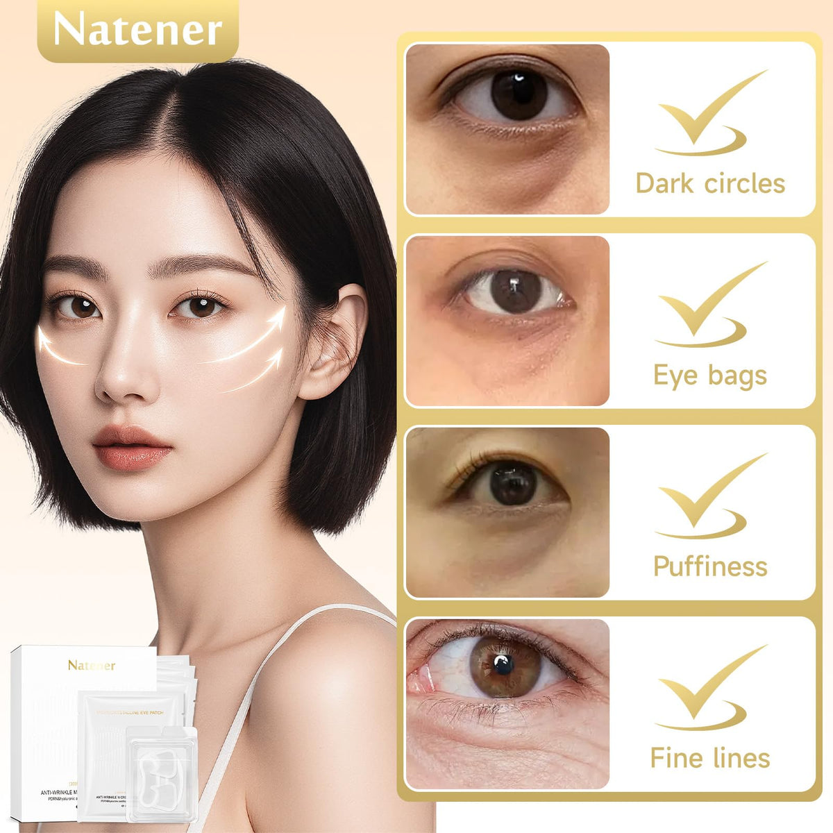 Natener PDRN peptides and vitamin C support rejuvenation.