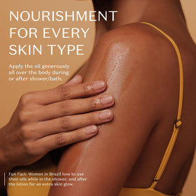 NATIVA SPA Acai Body Oil supports vegan, cruelty-free beauty habits.
